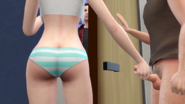 Teen Slut Used by Old Man in Front of Boyfriend - DDSims