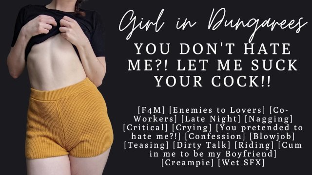 ASMR  Fucking your coworker late night in the office  Enemies to Lovers  Blowjob  Creampie