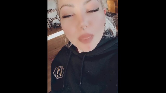 Playing with filled condom in mouth and over my tongue