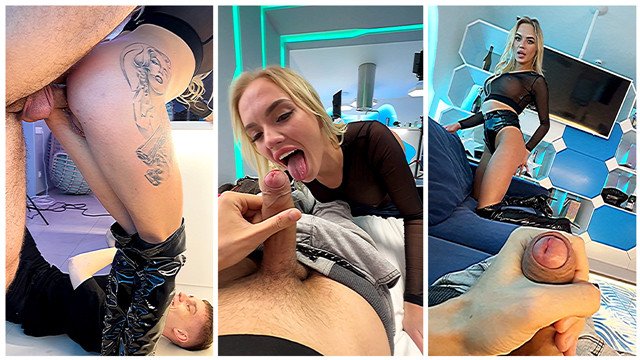 How hard anal smed behind the scenes - a blowjob from a busty blonde - Mila Ray & Oliver Trex is fil