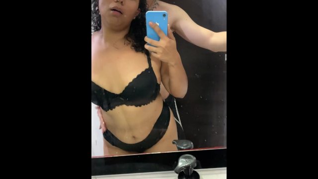 My stepcousin seduces me in the bathroom & I fuck her doggy style.
