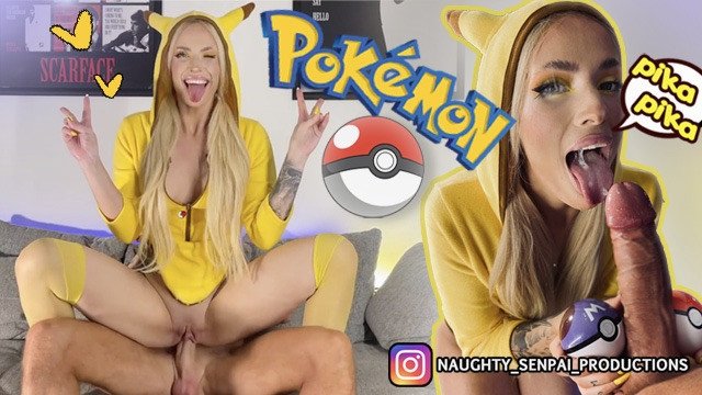 Pikachu Cosplay Girl PMV - Pokémon Ahegao Hentai (Fuck Blowjob Feet Footjob Facial Cumshot UwU girl)