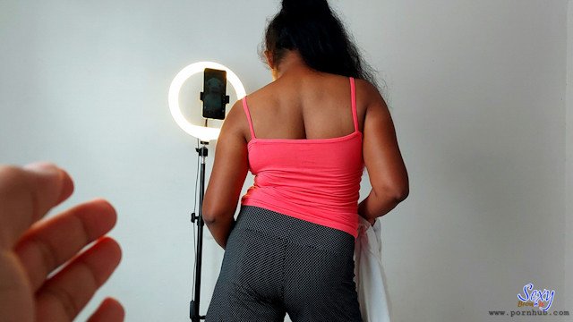 Sri Lankan - is My Horny Step-Sister making TikTok video? or try to Seduce me - SexyBrownis