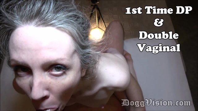 1st Time DP and Double Vaginal for Skinny MILF