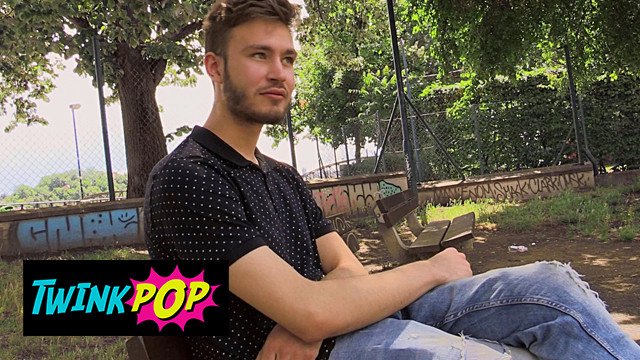 TWINKPOP - Guy Was Curious On Lucas' Allegedly Big Dick So Off They Went Into The Forest