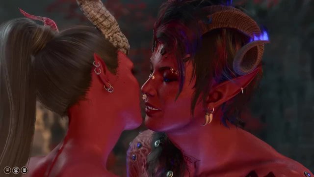 Tiefling and Karlach can finally touch each other (2nd romance scene + dialogs)