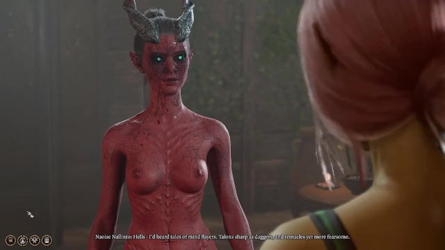 mindflayer and nymph caught by half-illithid tiefling, gets rewarded with pure ecstacy