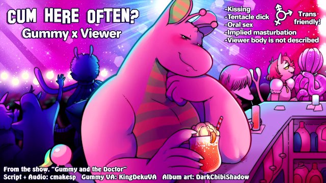 Cum Here Often? You suck off a big pink alien! Gummy x Viewer Audio