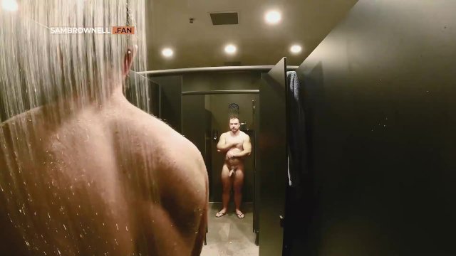 After Gym Shower Wank