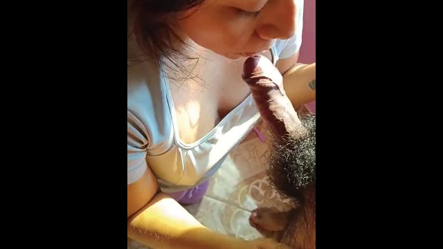garganta profunda y semen en la boca por la mañana a mi latina peruana 🍆💦👅