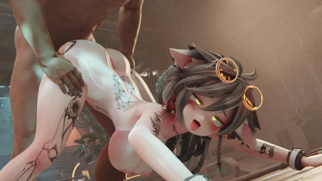 Aznyan teasing you with her ass 🍑Part1/2