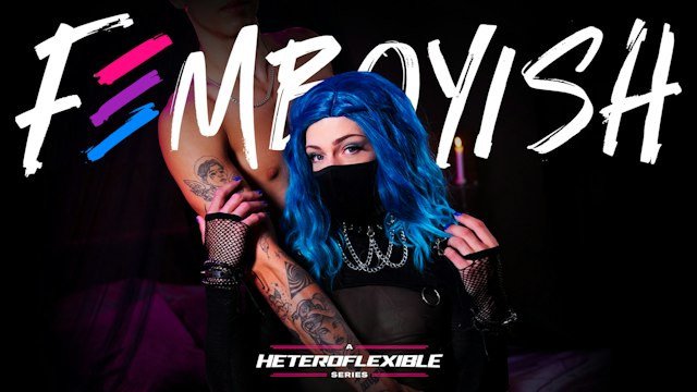 HETEROFLEXIBLE - Goth Femboy Edward Terrant Rides Straight College Footballer Angel Elias' Fat Cock