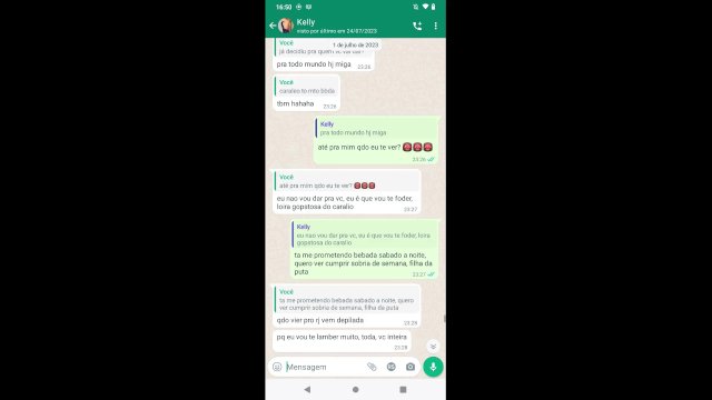 Conversa do WhatsApp - Amigas falando putaria