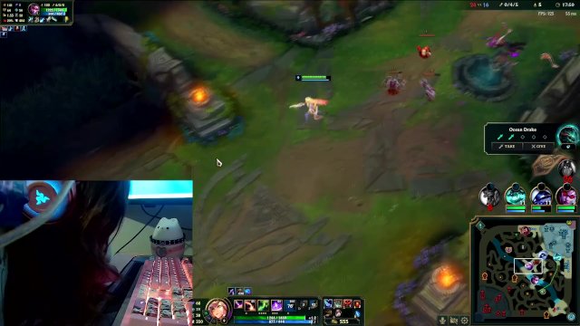 Goth egirl deepthroats while playing league of legends HealSlut challenge Trailer