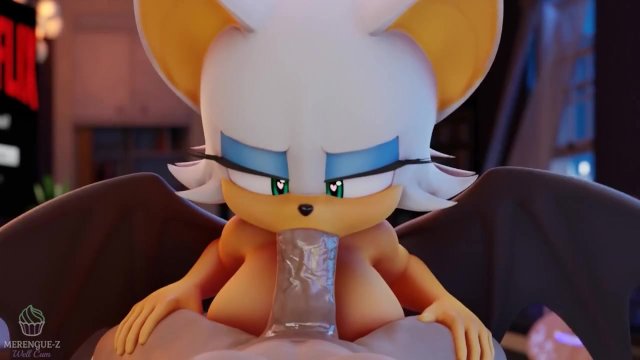 Rouge the bat wants SWALLOW your THICK CUM  Merengue Z