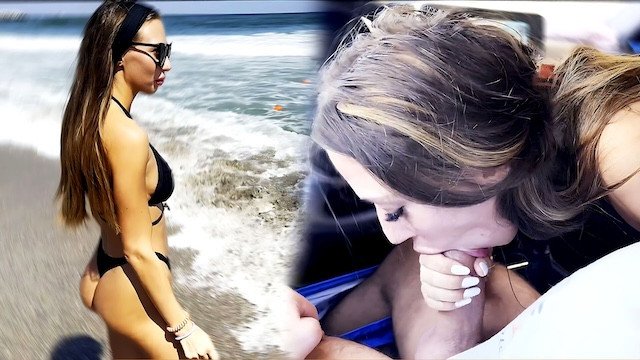 Beach Trip Ended Up Swallowing Cum In The Car  Laura Quest (Full Video)