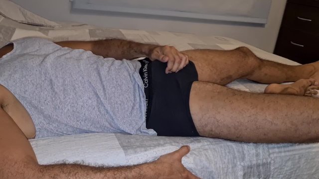 Guy talking dirty while masturbating - Moaning cum - Hector