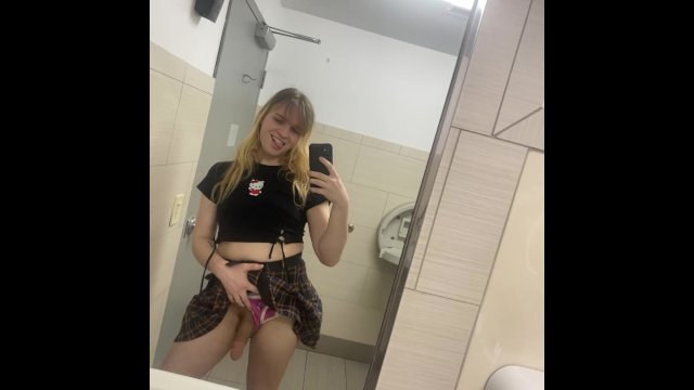 Tgirl flashing/public/piss compilation