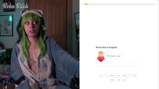 Duolingo but everytime I lose, I fuck myself  NSFW Let's Play