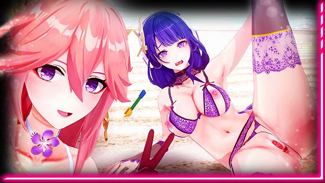 Genshin 💦  Yae Miko & Raiden Ei Experiences PORN!  Anime MILF Hentai R34 SEX JOI MOMMY