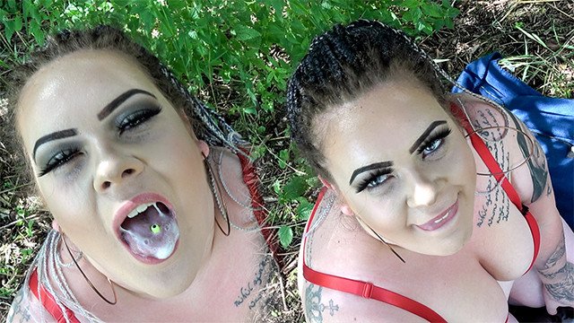 Molliges Mädchen aus Deutschland wird von Andy-Star OUTDOOR gefickt