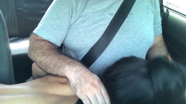 I suck the Uber driver's cock 