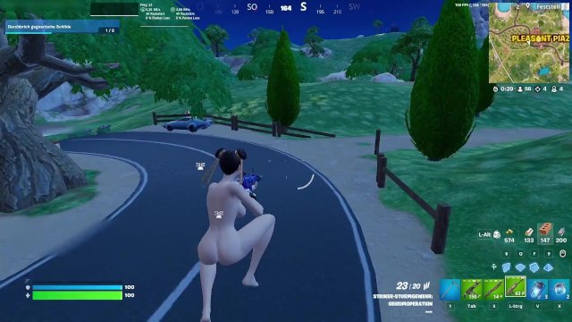 fortnite gameplay (chun li nude)