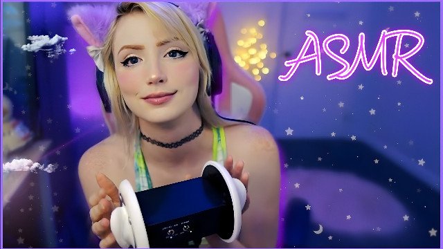 ASMR Cute Ear Breathing Kissing Licking Tingles + Mouth Sounds LOOP
