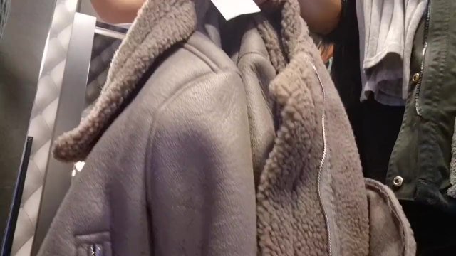 open curtain in the fitting room