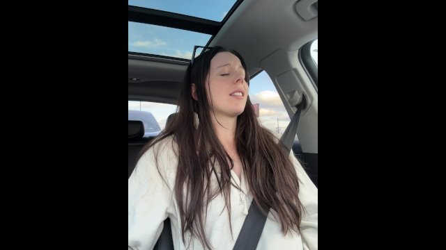 Wintery Tim Horton's Drive Thru Visit with My Pornhub Vibrator!!
