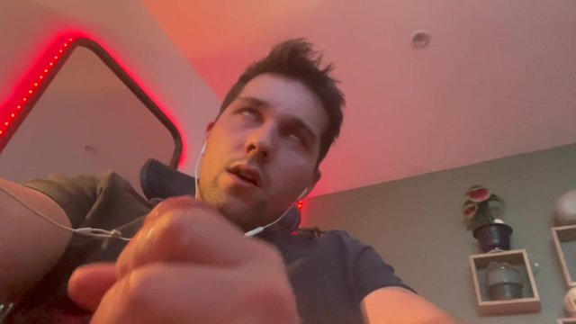 Facetime POV with dirty talk and a huge cumshot!