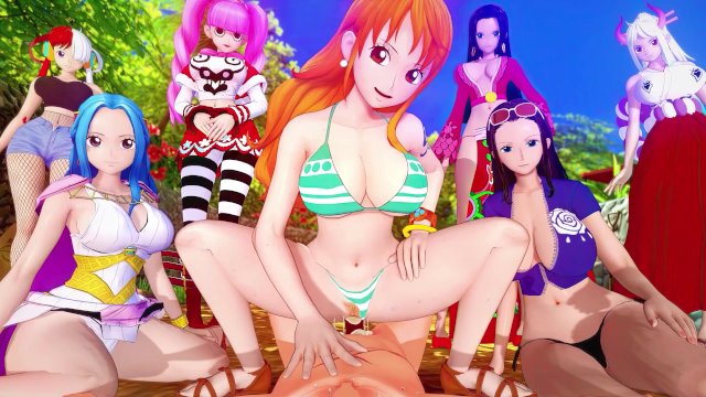 Anime Hentai SFM Compilation One Piece Fuckfest! (Nami, Nico Robin, Boa Hancock, Yamato, and More!)