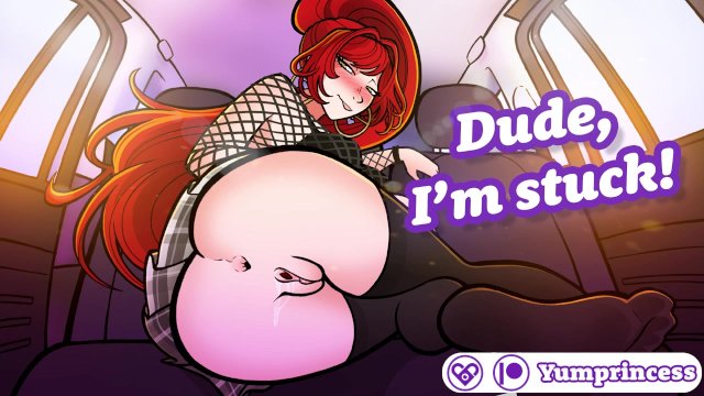 Audio ASMR  Hot Goth Girl Stuck in the Backseat  Hentai Roleplay  Anal  Friends to lovers