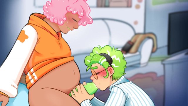 He walked in on his alien roommate jerking off! (Gummy and The Doctor, Extra Animation)