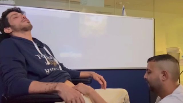 My slut milks my big dick at work