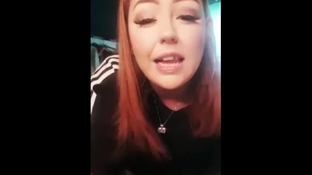 Chavy British Teen Smoking Slag-Dirty talk..