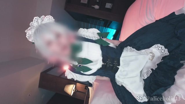 💙🌙【aliceholic13】Touhou Izayoi Sakuya Cosplay multiplecumshot femdom sex.
