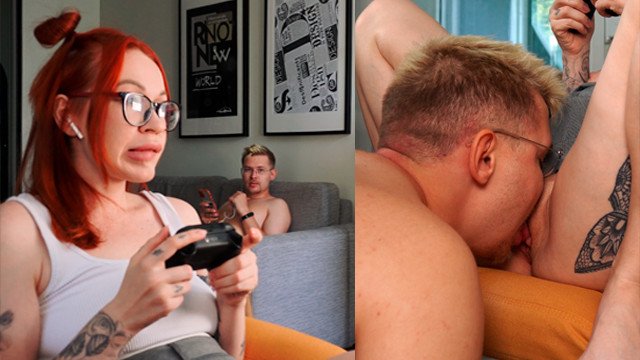 Stepsister spotted me while I was licking her pussy!