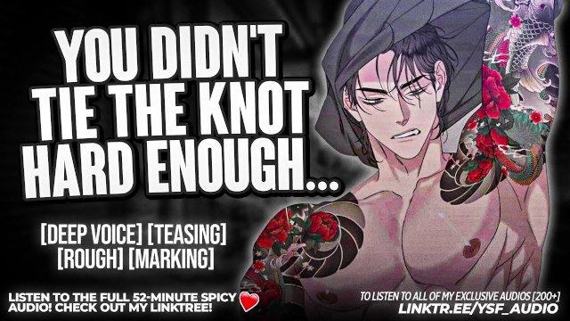 [male whimpering] Tied Up Boyfriend Breaks Out and Puts You In Your Place  YSF  asmr roleplay