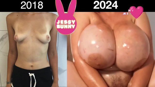 From mini Natural small Tits to Massive Fake Tits: 0cc vs 3750cc  Jessy Bunny