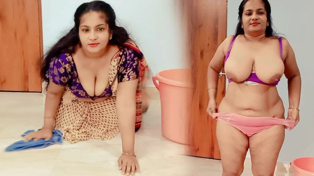 Indian Desi Big Boobs Maid Fucked by Landlord - Hindi Audio