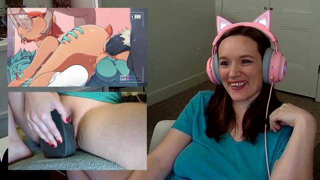 Hamichi's Corner - REACT - MILF Gets Off On Bad Dragon Dildo Watching Porn