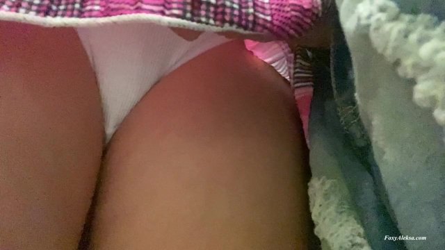 I'm getting dick on the subway again. Elastic cock in my panties
