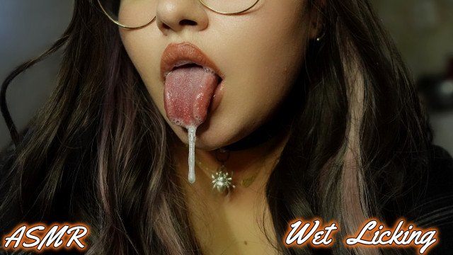 ASMR - Schoolgirl LICKS YOU TILL SATISFACTION  EAR SUCKING, WET PASSIONATE LICKING + Feet