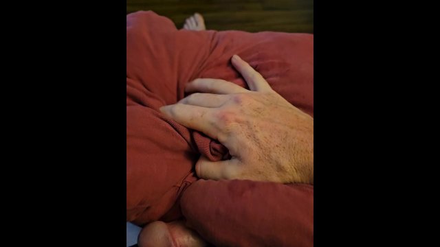 Messy piss and cum on the couch