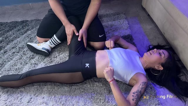 Colombian model gets a hot fucking workout session