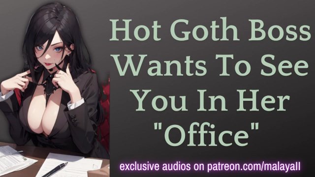 Goth Boss Wants To See You In Her "Office"  ASMR Erotic Roleplay