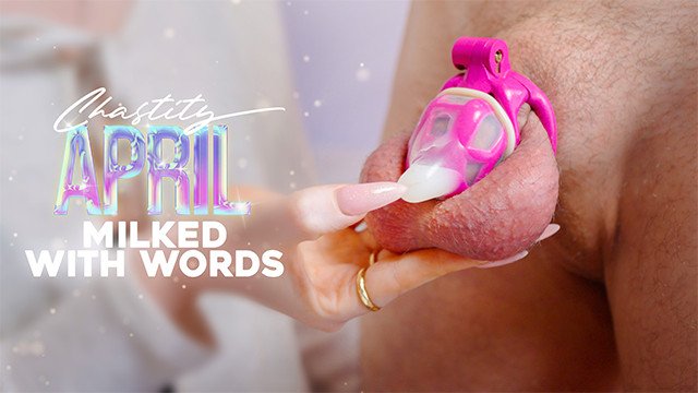 I trained my chastity sub to cum on command