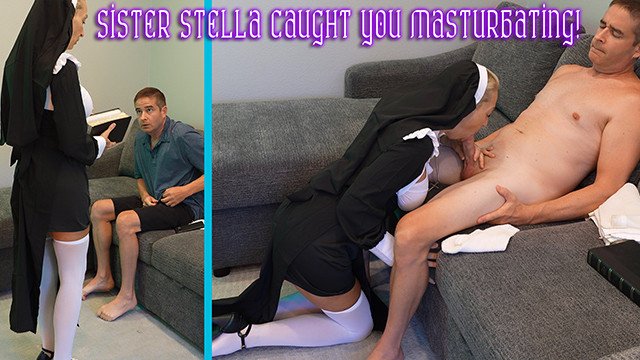I Caught My Student Masturbating! - SISTER STELLA’S SCHOOL FOR WAYWARD BOYS E03 - MILF STELLA