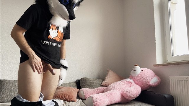 Furry Fursuit Coudle and Fuck Giant Plush Bear  Plushophilia Plushie  Therian